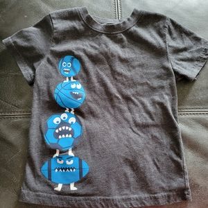 Toddler 3T okie dokie tshirt. Sports balls printed on the front.